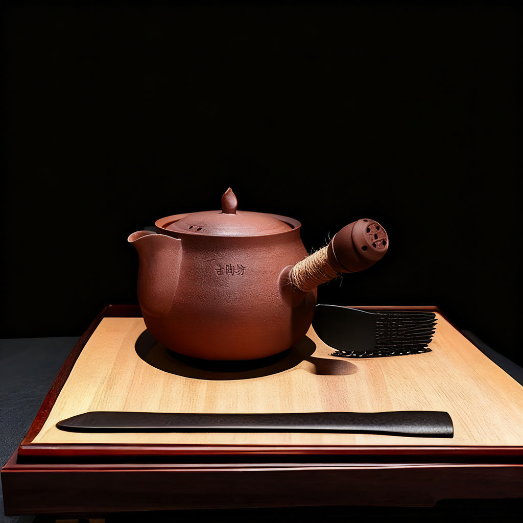 老岩泥茶壺｜古陶坊大嘴壺 手工陶壺 普洱烏龍茶具