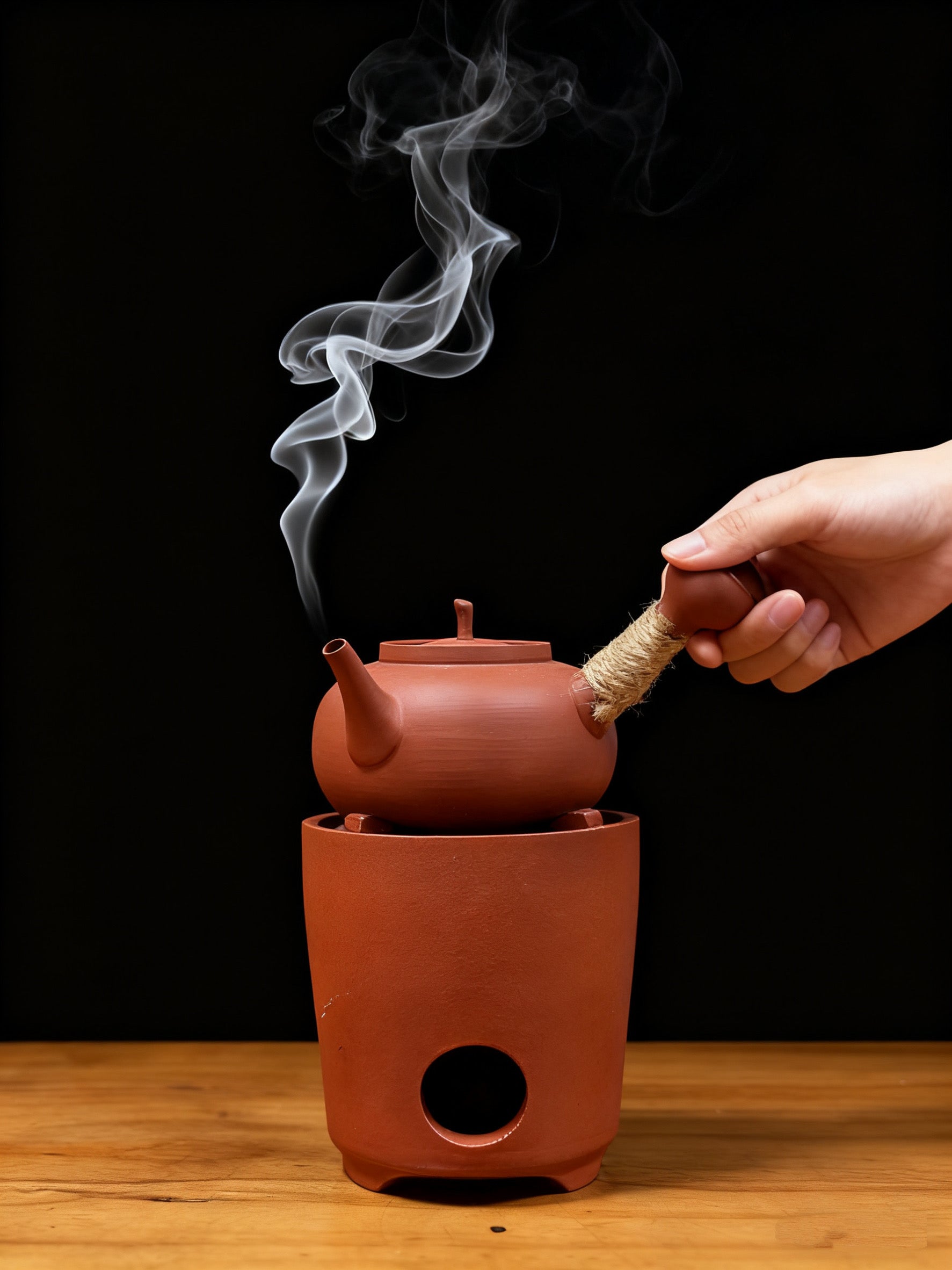 潮州炭炉纯手工窑变炉手工壶功夫茶炭火水煮茶炉