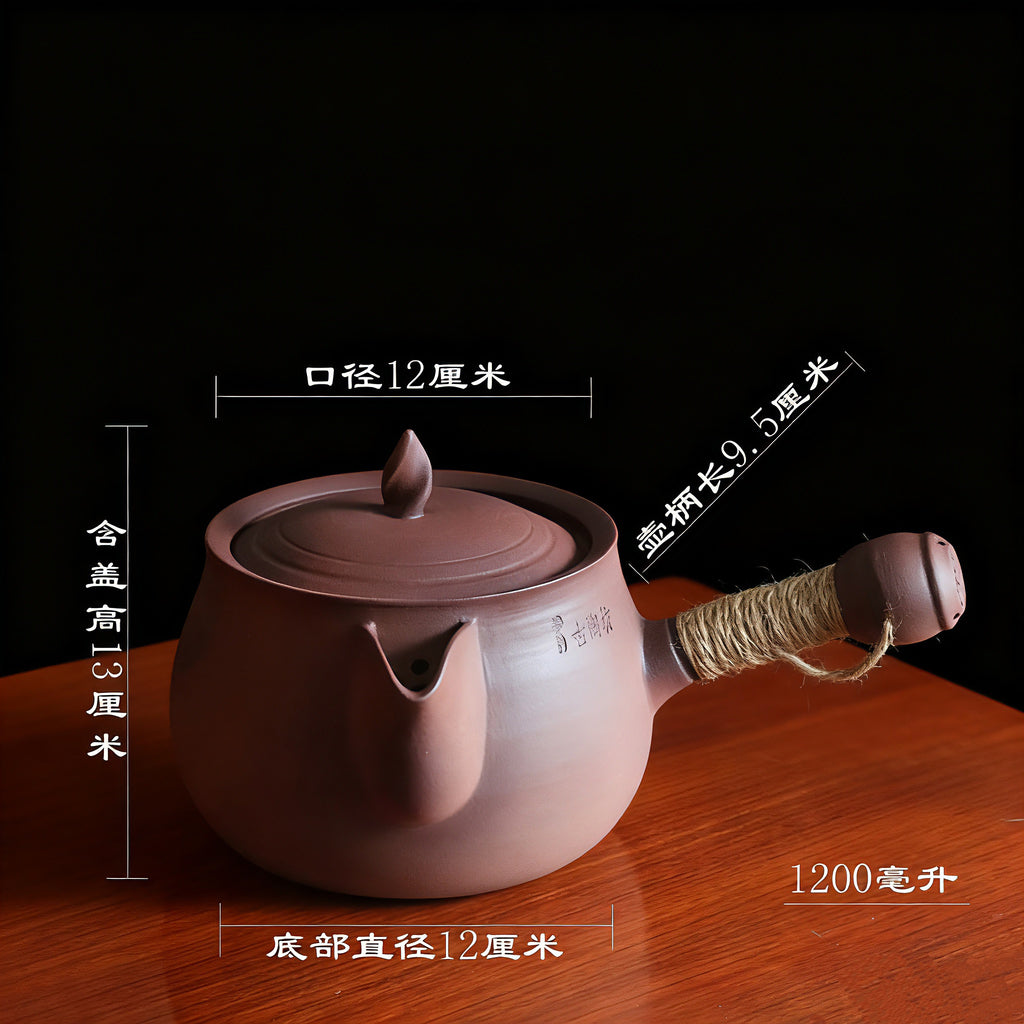 老岩泥茶壺｜古陶坊大嘴壺 手工陶壺 普洱烏龍茶具